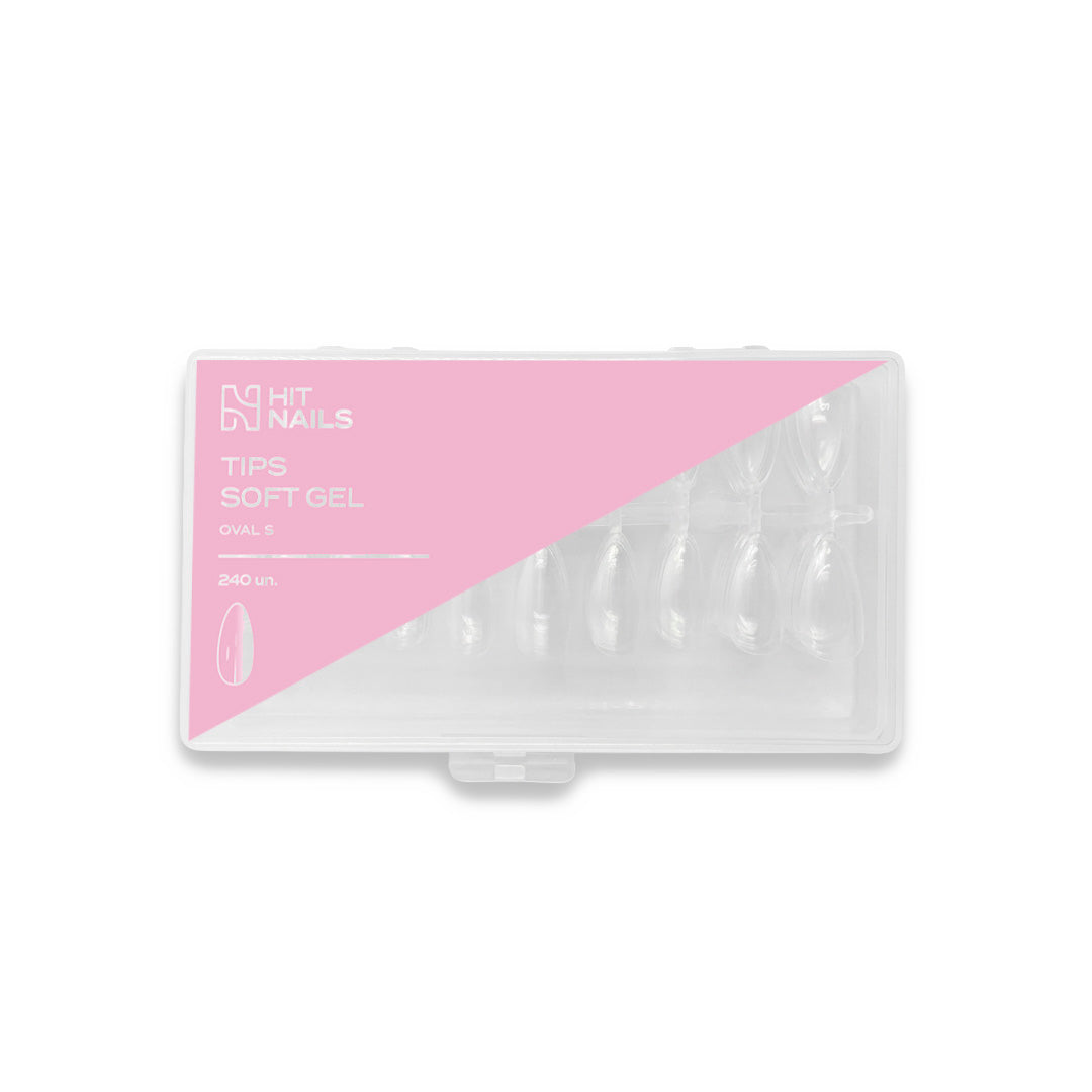 Tips Soft Gel Oval S 240 un.