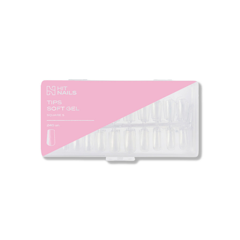 Tips Soft Gel Quadrado S 240 un.