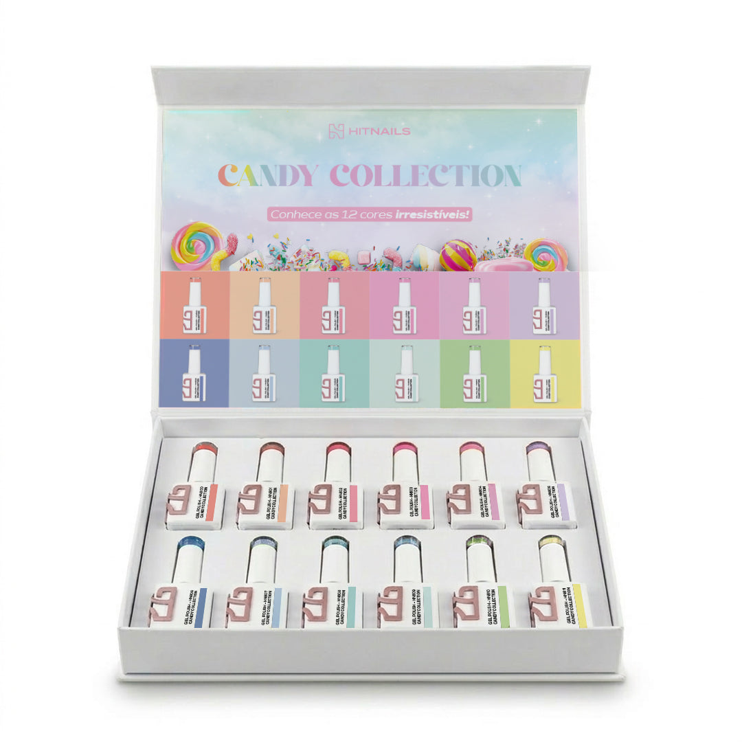 Coleção Verniz Gel Candy Collection - 12 Cores