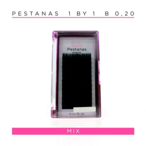 Caixa Pestanas One by One B 0,20 em caixa mix 12 filas