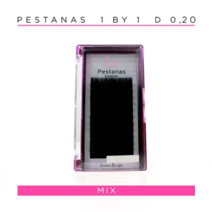 Pestanas One by One D 0,20 em caixa mix 12 filas
