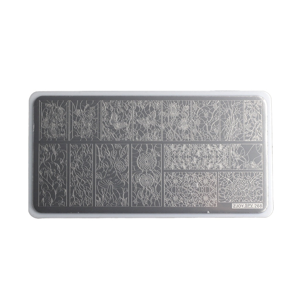 Placa Stamping Floral 01