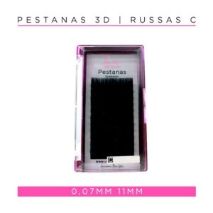 Caixa Pestanas 3D/Russas C 0,07mm 11mmCaixa