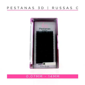 Caixa Pestanas 3D/Russas C 0,07mm 14mm