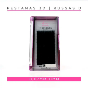 Caixa Pestanas 3D/Russas D 0,07mm 11mm