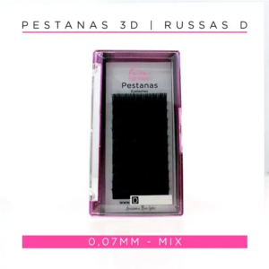 Caixa Pestanas 3D/Russas D 0,07mm Mix