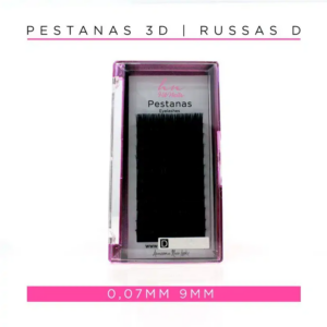 Caixa Pestanas 3D/Russas D 0,07mm 09mm
