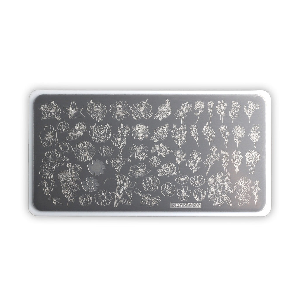 Placa Stamping Floral 03