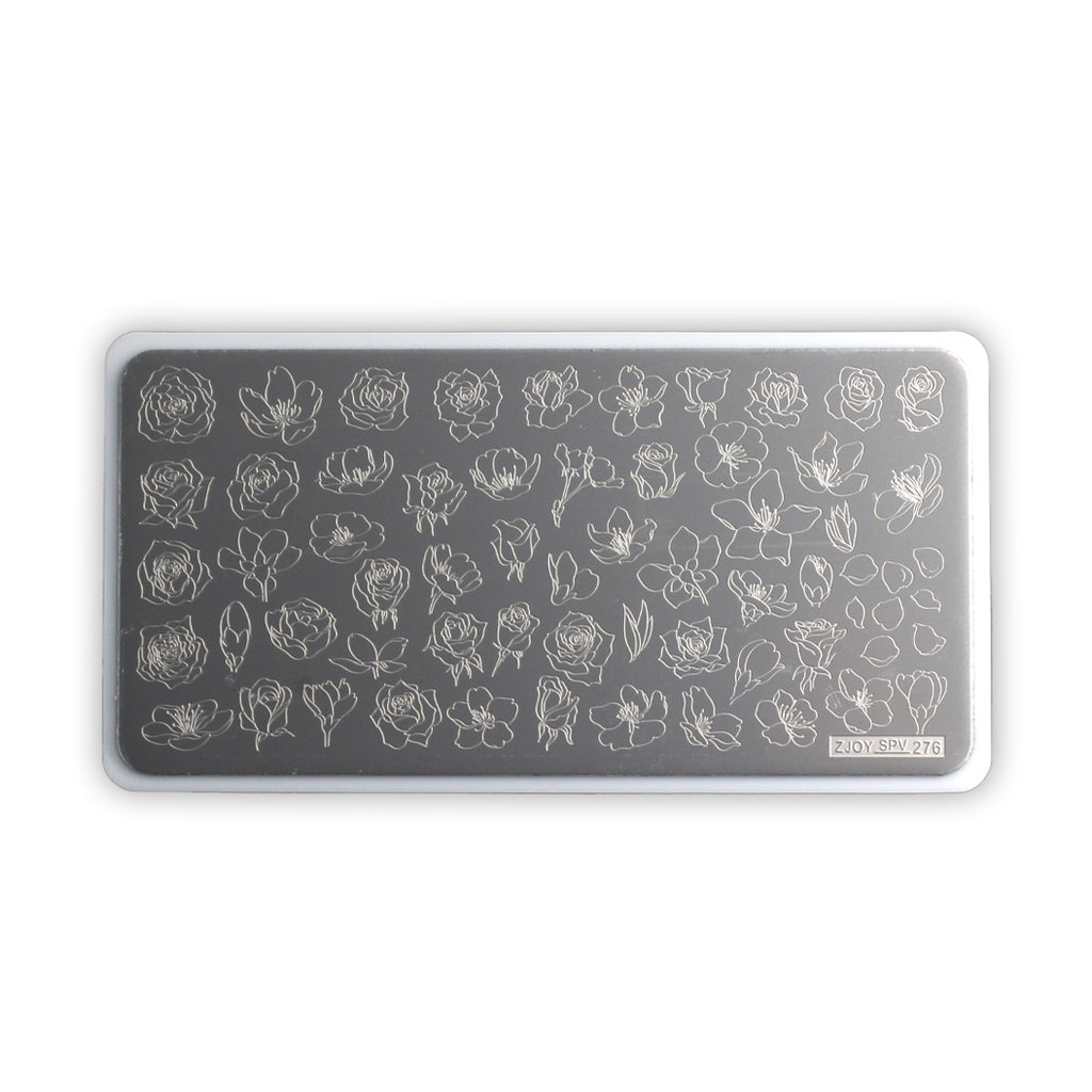 Placa Stamping Floral 02